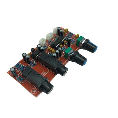 新款直销发烧级HIFI单电源PT2399麦克风放大数码回音混响板KTV卡