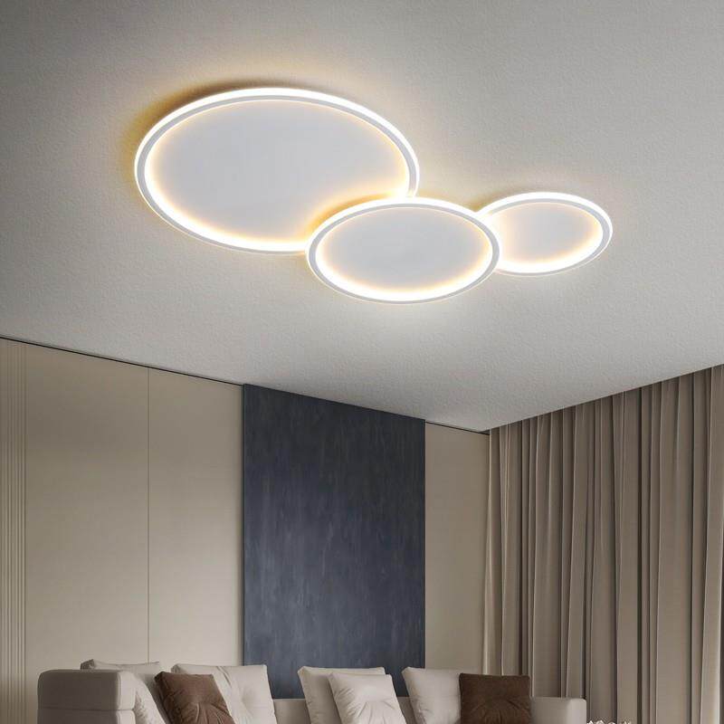 新款直销led吸顶灯客厅主灯简约现代家用奶油风薄卧室灯中山工厂