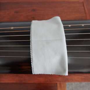 新款直销古琴擦琴布柔软灰色双面麂皮绒清洁布琴弦擦拭布擦灰尘8