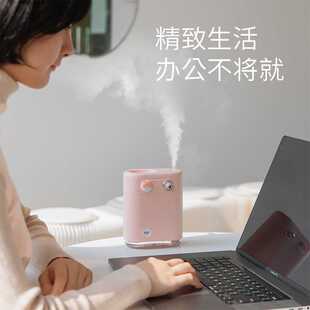 新款直销2025卡通加湿器小型办公室桌面家用卧室静音氛围灯便携香