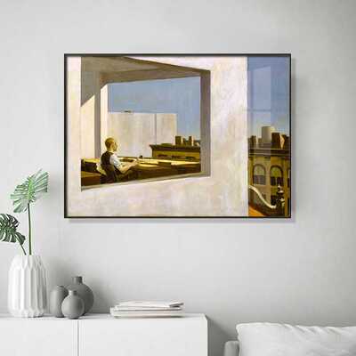 新款直销靠海的房间 Edward Hopper 霍普爱德华装饰画客厅书房卧