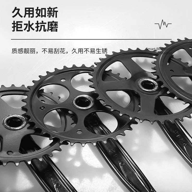 新款直销山地自行车单速牙盘32/34 36 38 40 42齿黑色轮盘链条轮