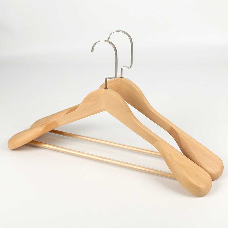 新款直销恒曼 直销西装酒店实木衣架 西服西装加厚宽肩实木衣架8
