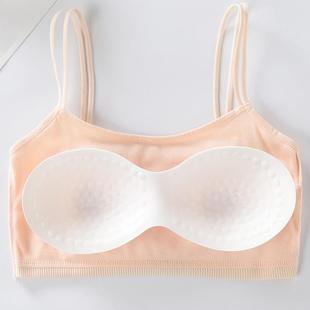 新款直销抹胸内衣吊带聚拢美背打底衫内搭防走光背心女学生黑色裹