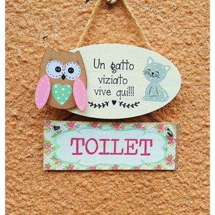 新款直销森系洗手间指示牌班牌创意个性复古门牌卫生间标识牌木制