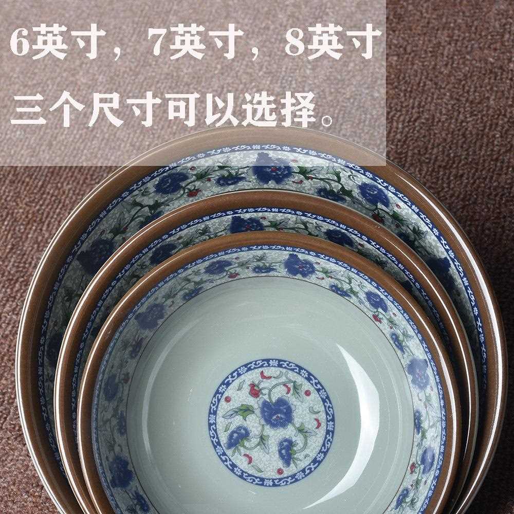 新款直销密胺反口碗塑料早餐店碗稀饭粥碗豆浆馄饨碗仿瓷餐厅米饭