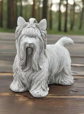 新款直销跨境创意动物摆件天使猫狗小鹿雕塑家居装饰品树脂工艺品