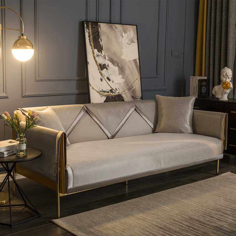 新款直销夏季冰丝凉席纯色宽边沙发垫现代简约素色夏凉沙发坐垫巾,居家布艺,沙发垫,淘宝优惠券,粉丝福利购,淘宝优惠卷