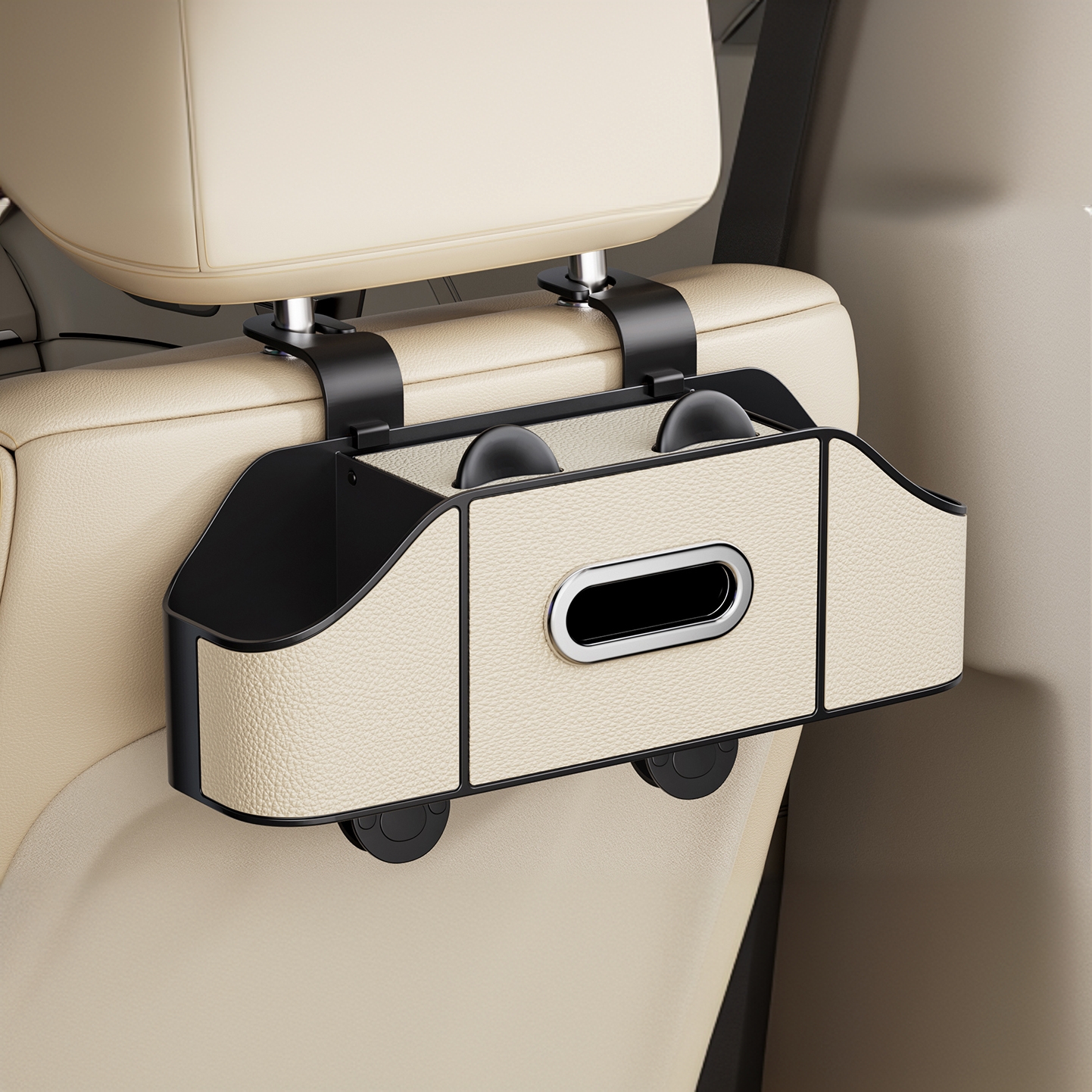 车载纸巾盒汽车座椅后背收纳盒