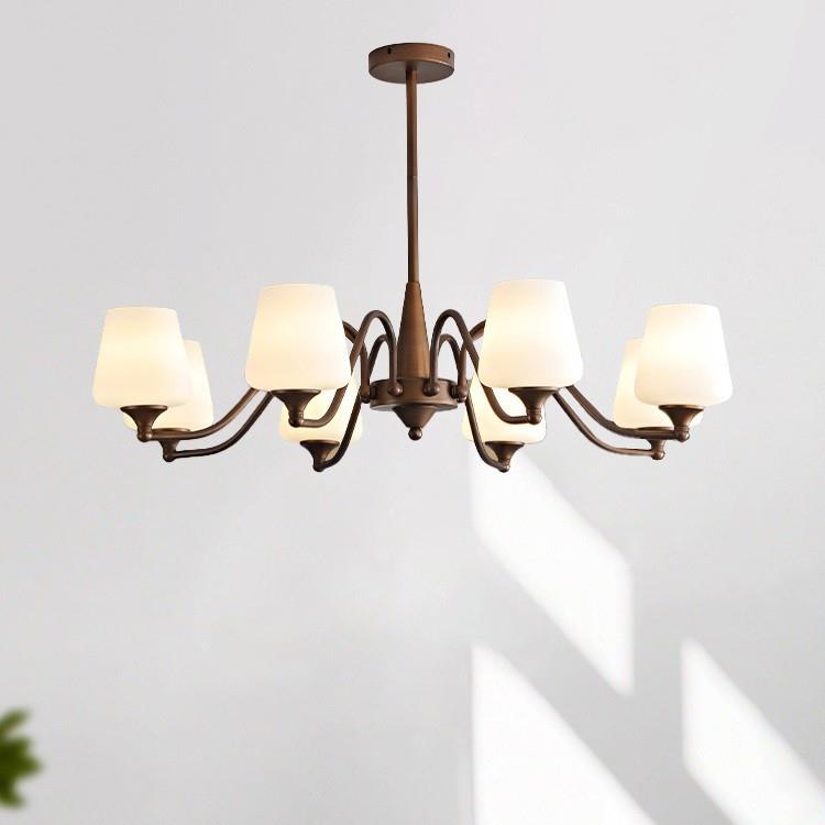 美式乡村复古吊灯客厅餐厅灯法式中古南洋风简约大气主卧室书房灯