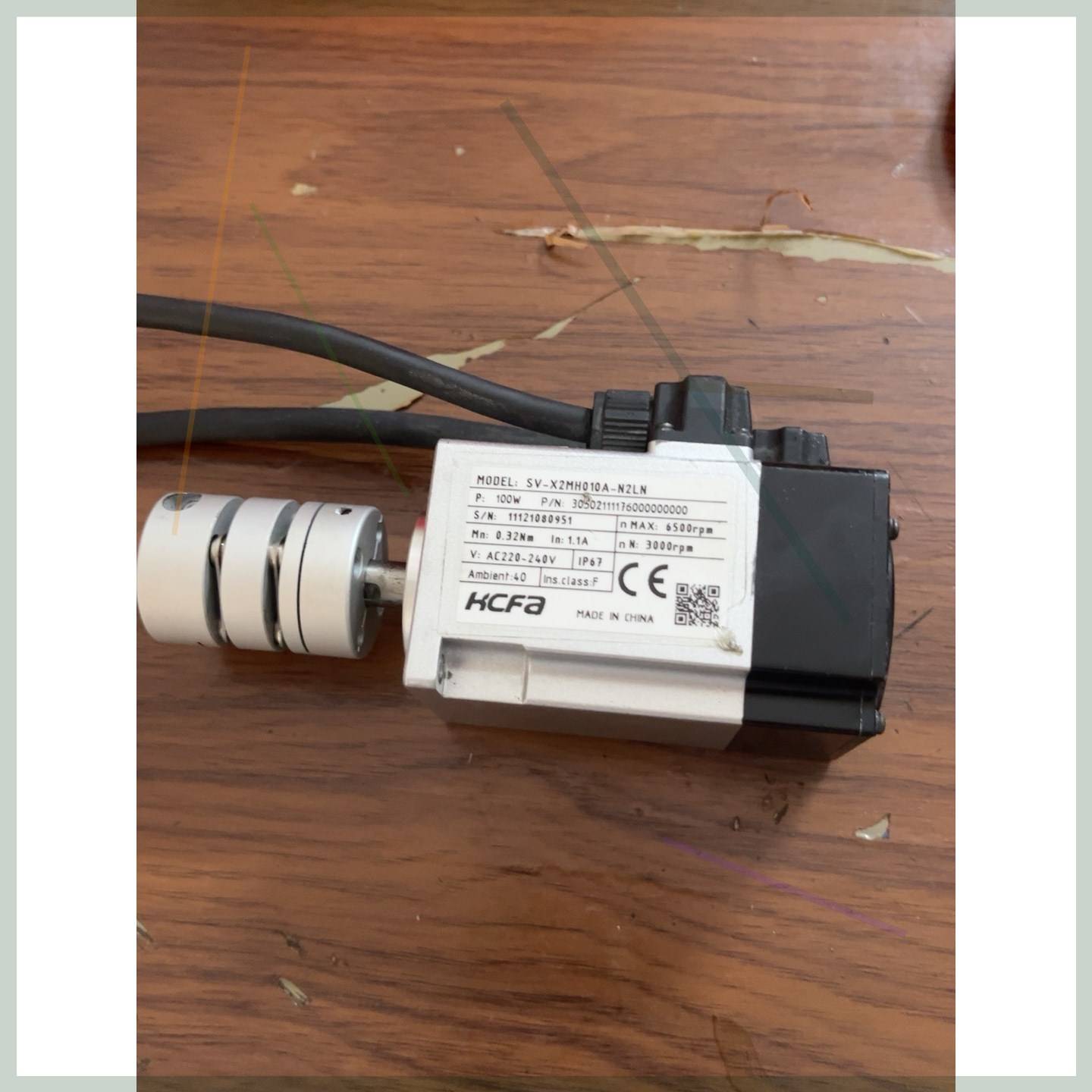 议价伺服马达SV-X2MH010A-N2LN.商品如图，