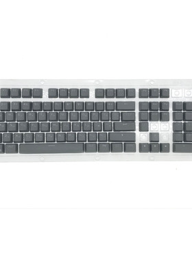 英俄文PBT字符发光灰色双色注塑104键87键通用机械键盘键帽现货