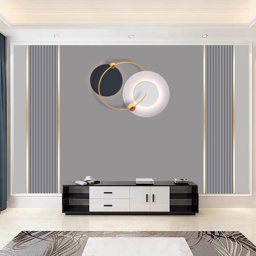 电视背景墙壁纸8D立体墙布