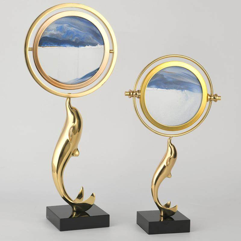 创意流沙画摆件轻奢海豚工艺品现代家居客厅电视柜装饰品乔迁礼品,鲜花速递/花卉仿真/绿植园艺,洒水/浇水壶,淘宝优惠券,粉丝福利购,淘宝优惠卷