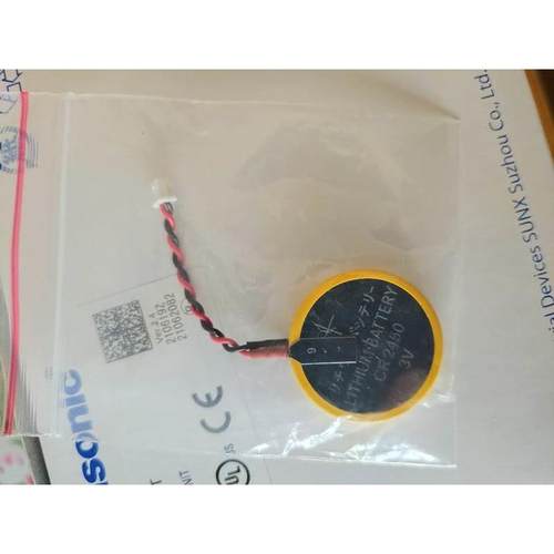 CR2450全新纽扣电池 PLC备份电池 带接头