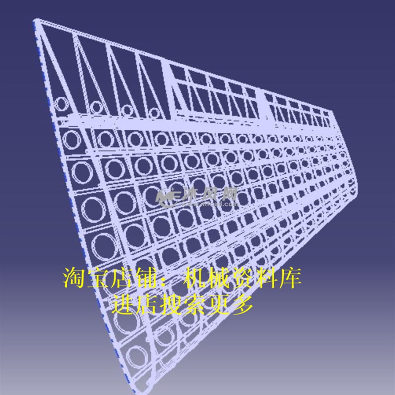 机翼装配图CatiaV5R21模型3D图纸机翼结构蒙皮副翼内骨架【675】