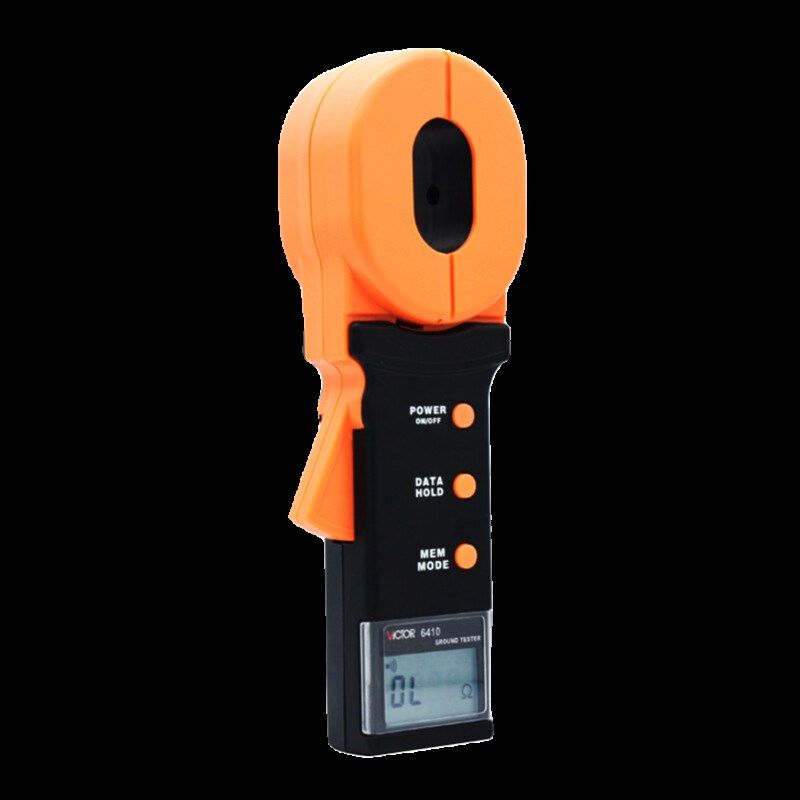 胜利VC6410判断接地故障数字接地电阻钳形防雷接地电阻测试仪