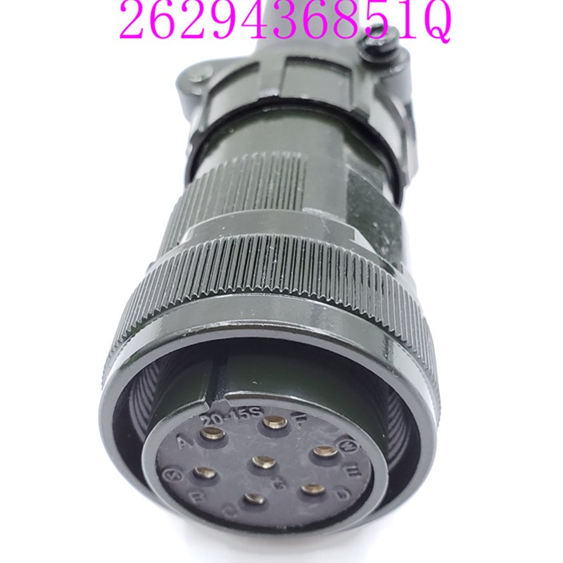 富士电机动力线连接器WSK-M06P-CA 插头接头MS3108B20-15S 7芯