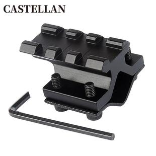 瞄夹具20mm导轨夹12到20mm管径超低管夹倍镜支架激光手电夹瞄具