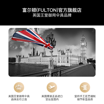 新款fulton富尔顿遮阳伞防紫外线女太阳伞小巧轻便防晒雨伞