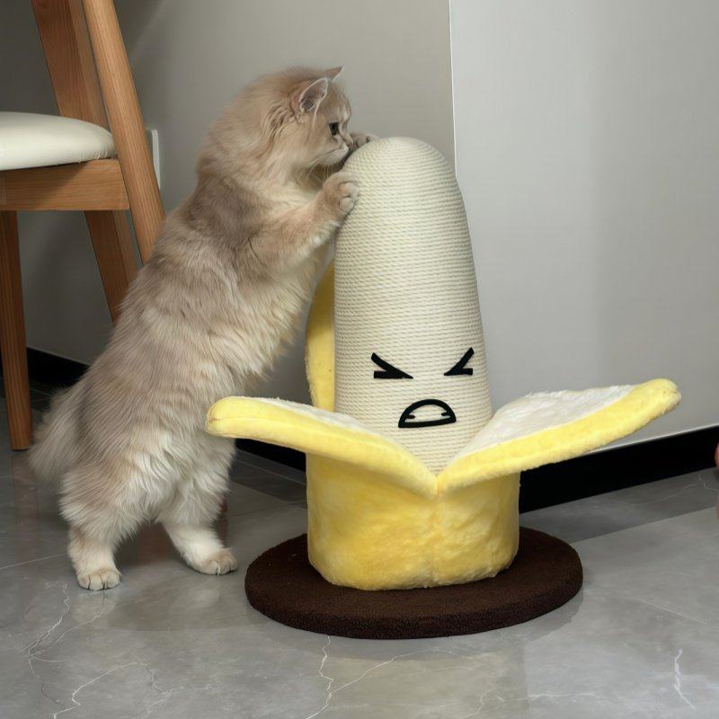 香蕉造型猫爪板剑麻猫爬架立式耐抓耐磨不掉屑四季通用自嗨玩具,宠物/宠物食品及用品,猫抓板,淘宝优惠券,粉丝福利购,淘宝优惠卷