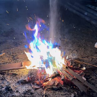 七彩火焰粉彩色篝火粉春节除夕回家过年烤火聚会魔法道具拍照神器