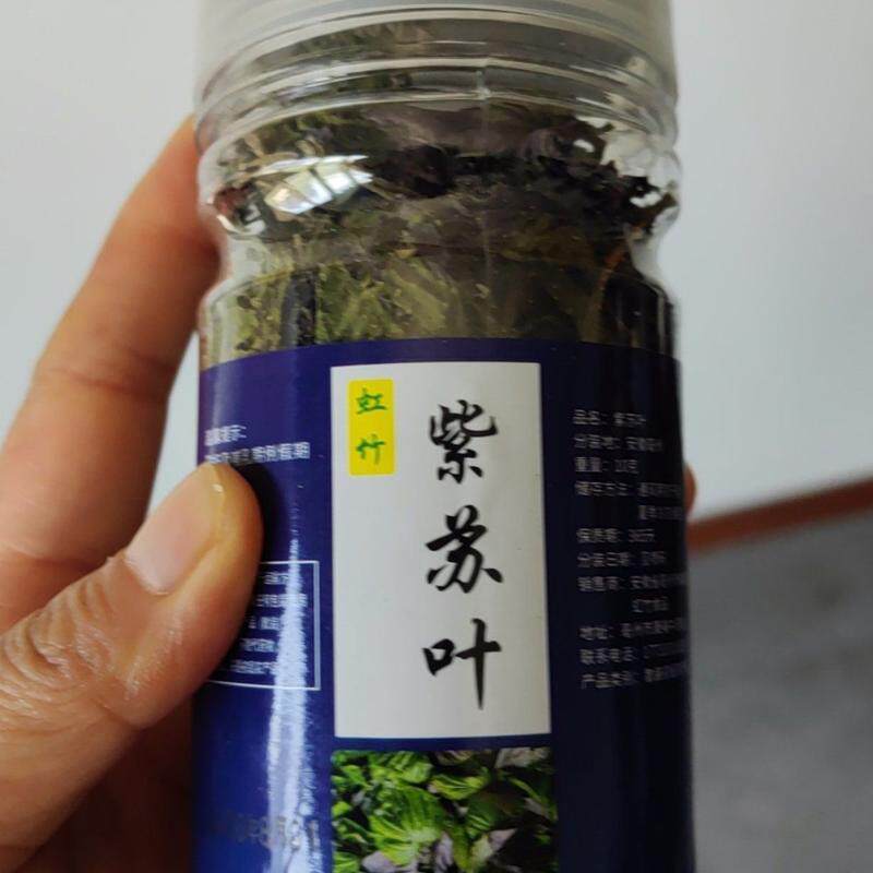 新货紫苏叶罐装正宗新货小紫苏干无梗新鲜干苏叶子干货泡水