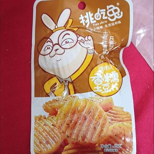 挑吃兔糯香土豆片香辣味麻辣味开袋小包网红