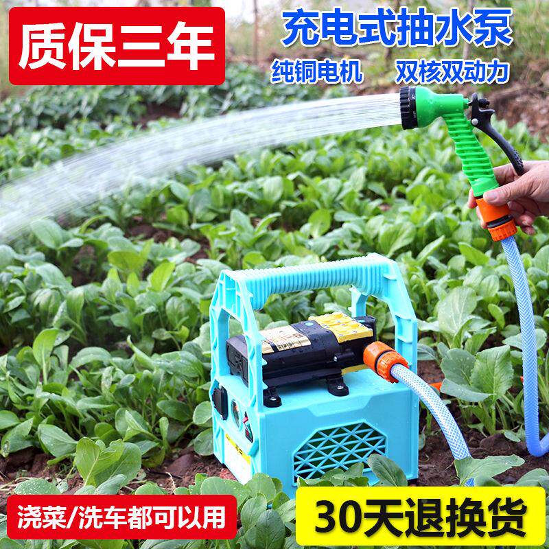 充电抽水泵便携式家用户外淋菜浇菜神器小型田园抽水机农用浇水地