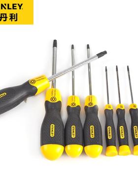 史丹利络钒钢中孔花型螺丝批TT15*80mm起子65-149-0-23