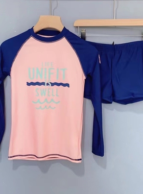 速发ber外单 水袖潜水服服体速干长母衣防晒浮潜冲浪分平角裤