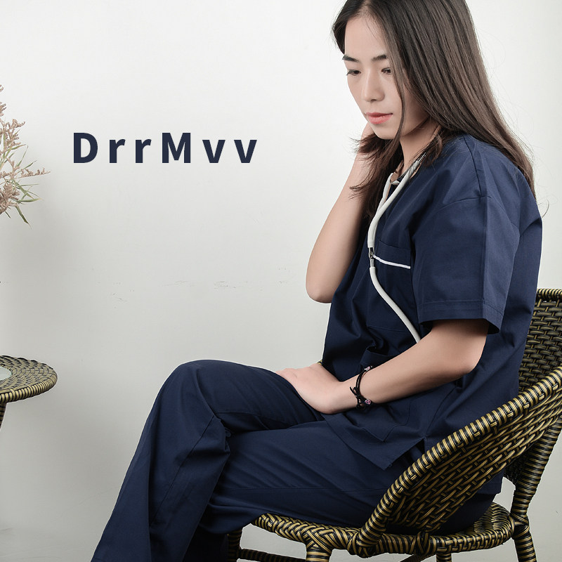 速发韩版洗手衣纯棉手术离医手口腔隔服衣刷生师工作服