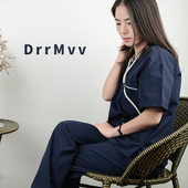 速发韩版 洗手衣纯棉手术离医手口腔隔服衣刷生师工作服