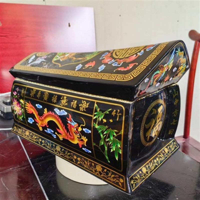 速发景德镇陶瓷大号盒 殡葬 棺材 丧葬品 殡仪馆土葬 迁坟58 68