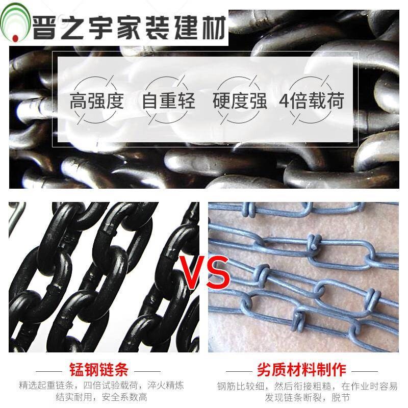 速发g801.6适用起重链条铁链子吊索具吊桥锁链链条工业葫芦铁链吨