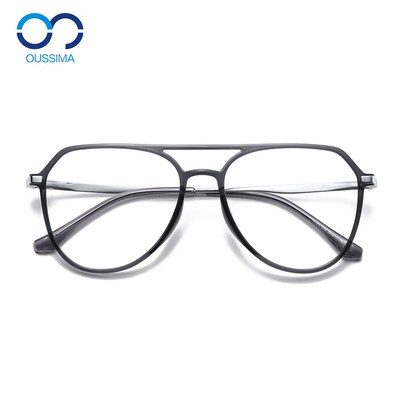 速发男士潮超轻双梁配近视痞帅蓝r0大框架变色防复光t古轻