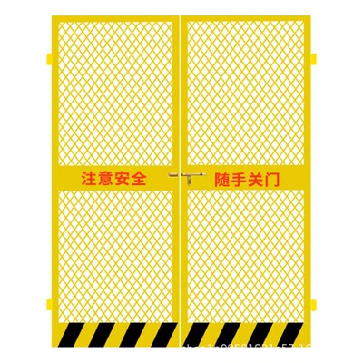 杭州施工电梯安全门井口防护门人货梯门升降机洞口围栏围挡防护栏