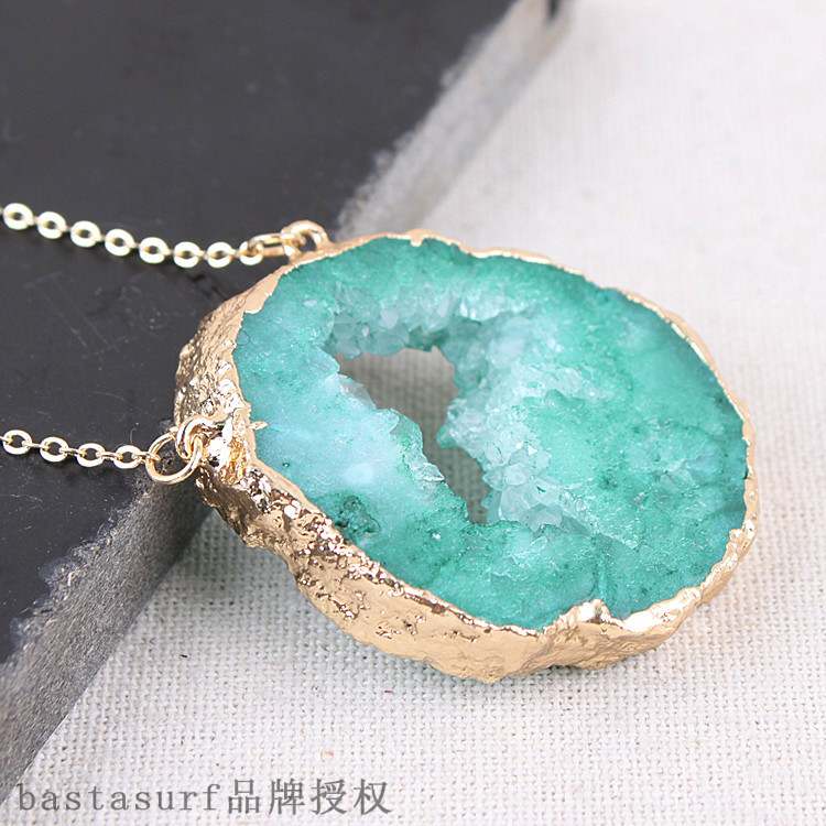 现货Jewelry  Gree Agate el persoalized agate crystal