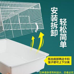 现货柯尔鸭笼子专用饲养箱垫料发酵床养芦丁鸡鹌鹑鹅宠物鸭笼房子