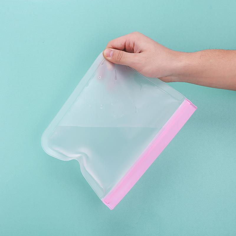 新款彩色PEVA食品袋 密封袋冷冻用自封袋 冰箱包装拉链收纳保鲜袋