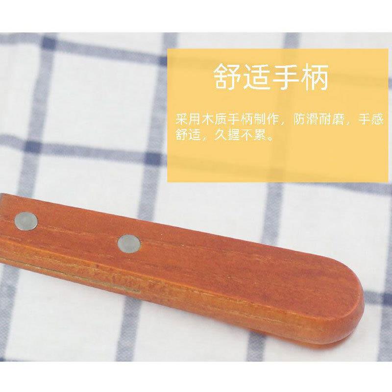 不锈钢牛油刮黄油抹刀奶油刀木柄牛油刀果酱刀抹奶酪刀锯齿牛油刀