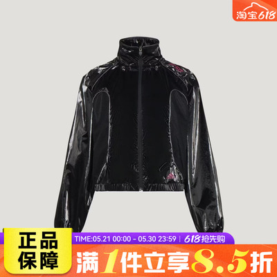 adidas阿迪达斯三叶草女子时尚轻奢运动健身夹克外套KY5756