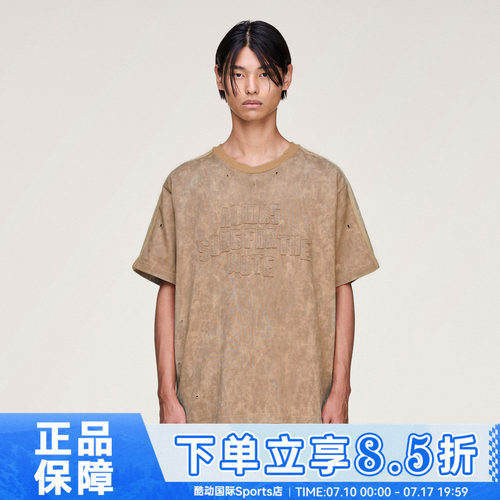 adidas阿迪达斯三叶草男子运动休闲晕染印花圆领短袖T恤KC2753