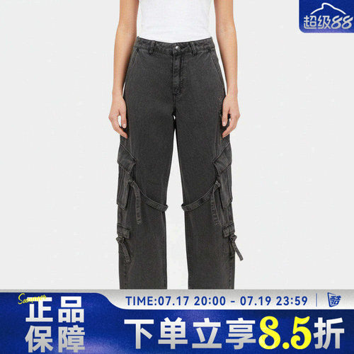 adidas阿迪达斯女子三叶草MULTI-PKT PANTS运动休闲长裤KU9535