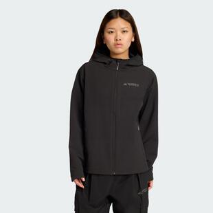 adidas阿迪达斯女子户外运动训练休闲连帽夹克外套KE6435