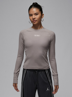 NIKE耐克女子AS W J FLT LS TOP运动休闲长袖T恤IO9717-016