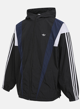 adidas阿迪达斯三叶草男子运动休闲连帽夹克外套KS3552