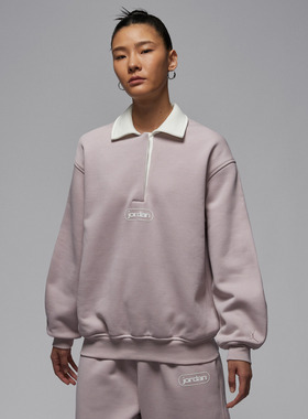 NIKE耐克女子jordan运动休闲翻领长袖T恤IIF0997-627