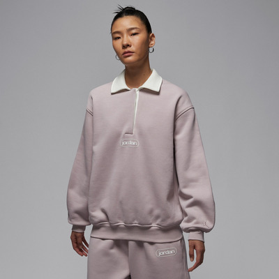 NIKE耐克女子jordan运动休闲翻领长袖T恤IIF0997-627