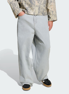 adidas阿迪达斯三叶草男子DENIM JEANS运动休闲长裤KS6845